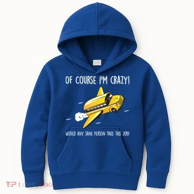Crazy Bus Driver Kids Hoodie