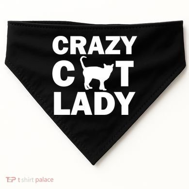 Crazy Cat Lady USA-Made Doggie Bandana