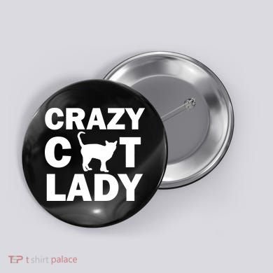 Crazy Cat Lady Button