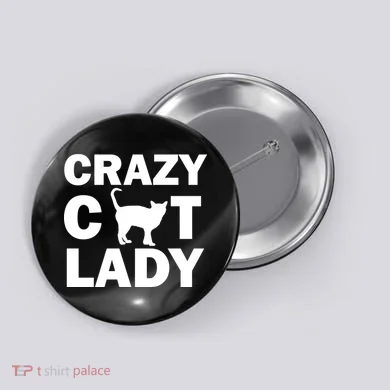 Crazy Cat Lady Button