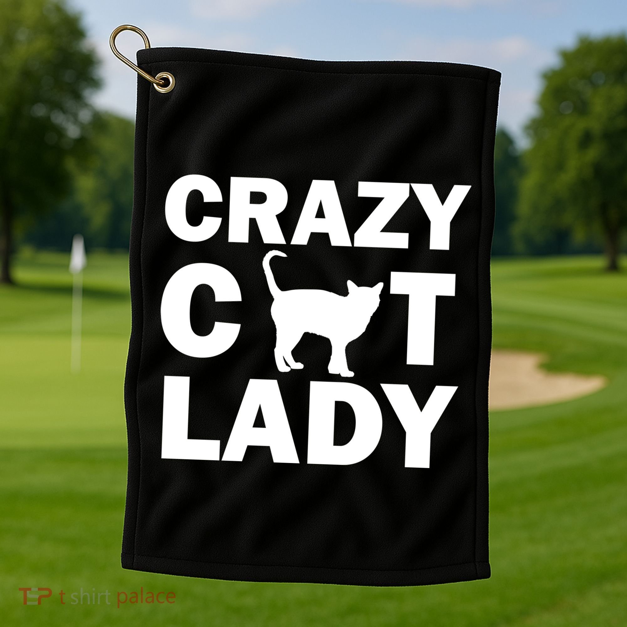 Crazy Cat Lady Golf Towel