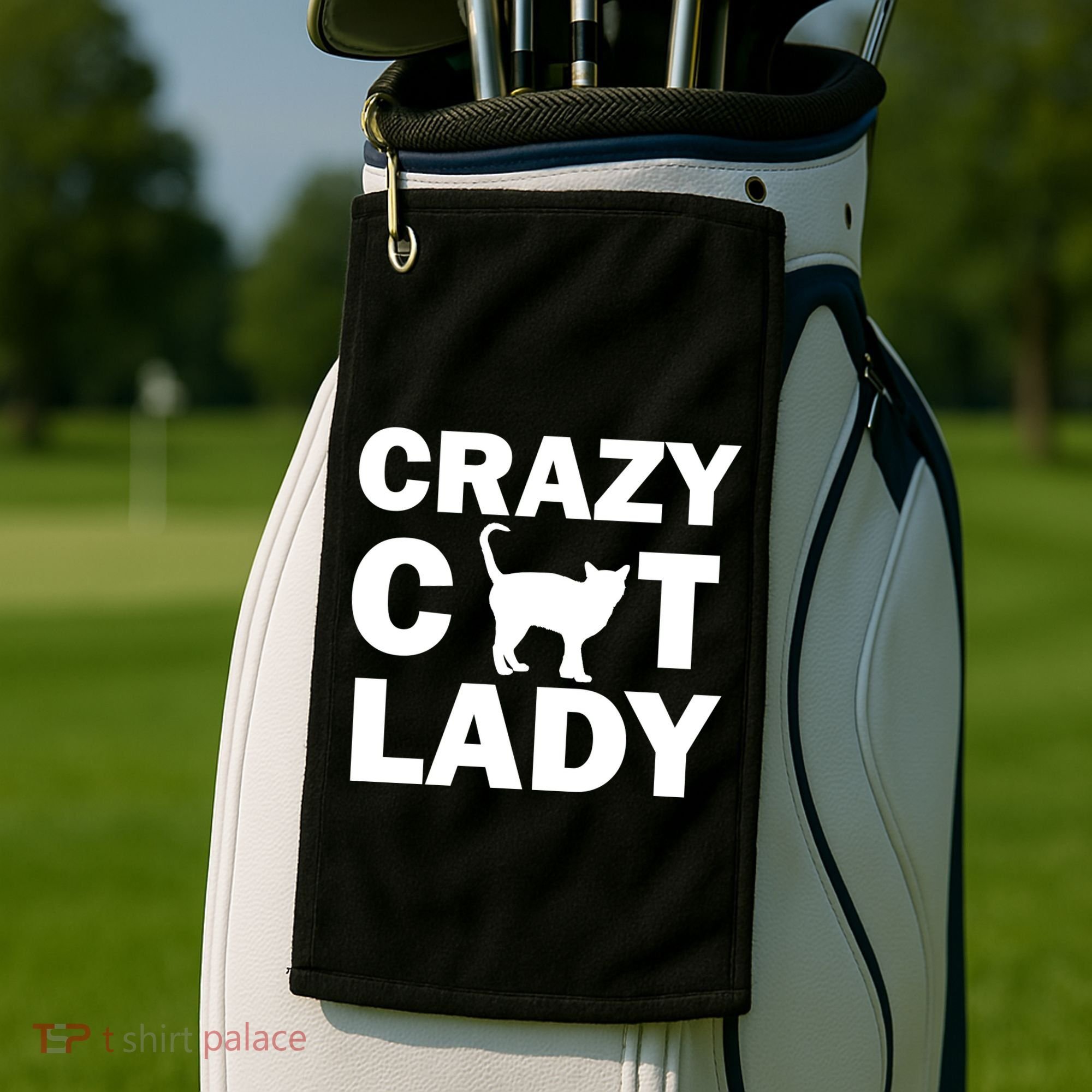 Crazy Cat Lady Golf Towel