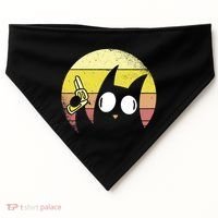 Crazy Cat Retro Sunset USA-Made Doggie Bandana thumb 0