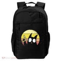 Crazy Cat Retro Sunset Backpack thumb 0