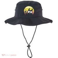 Crazy Cat Retro Sunset Bucket Hat thumb 0