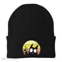 Crazy Cat Retro Sunset Beanie thumb 0