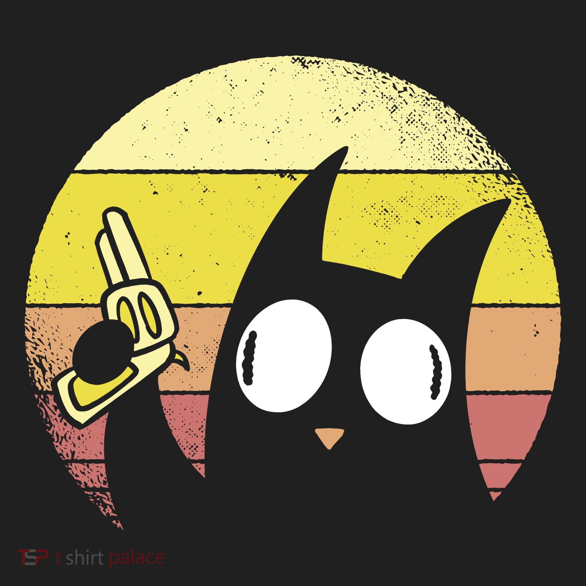 Crazy Cat Retro Sunset Beanie