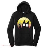 Crazy Cat Retro Sunset Women's Hoodie thumb 0