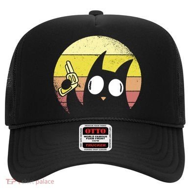 Crazy Cat Retro Sunset Hat
