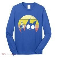Crazy Cat Retro Sunset Long Sleeve Shirt thumb 0
