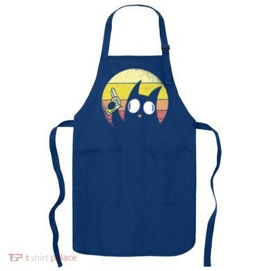 Crazy Cat Retro Sunset Apron