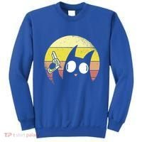 Crazy Cat Retro Sunset Sweatshirt thumb 0