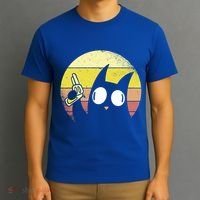 Crazy Cat Retro Sunset T-Shirt thumb 3