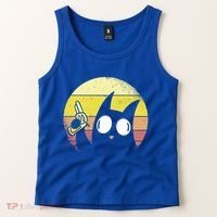 Crazy Cat Retro Sunset Tank Top thumb 2