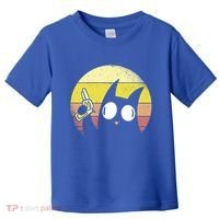 Crazy Cat Retro Sunset Toddler T-Shirt thumb 0