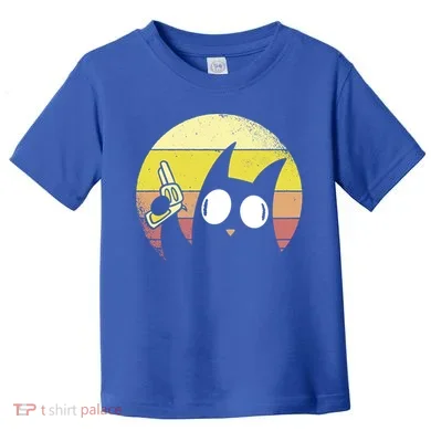 Crazy Cat Retro Sunset Toddler T-Shirt