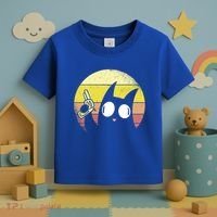 Crazy Cat Retro Sunset Toddler T-Shirt thumb 3