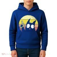 Crazy Cat Retro Sunset Kids Hoodie thumb 4