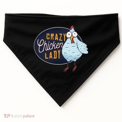 Crazy Chicken Lady USA-Made Doggie Bandana