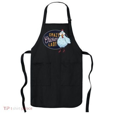 Crazy Chicken Lady Apron