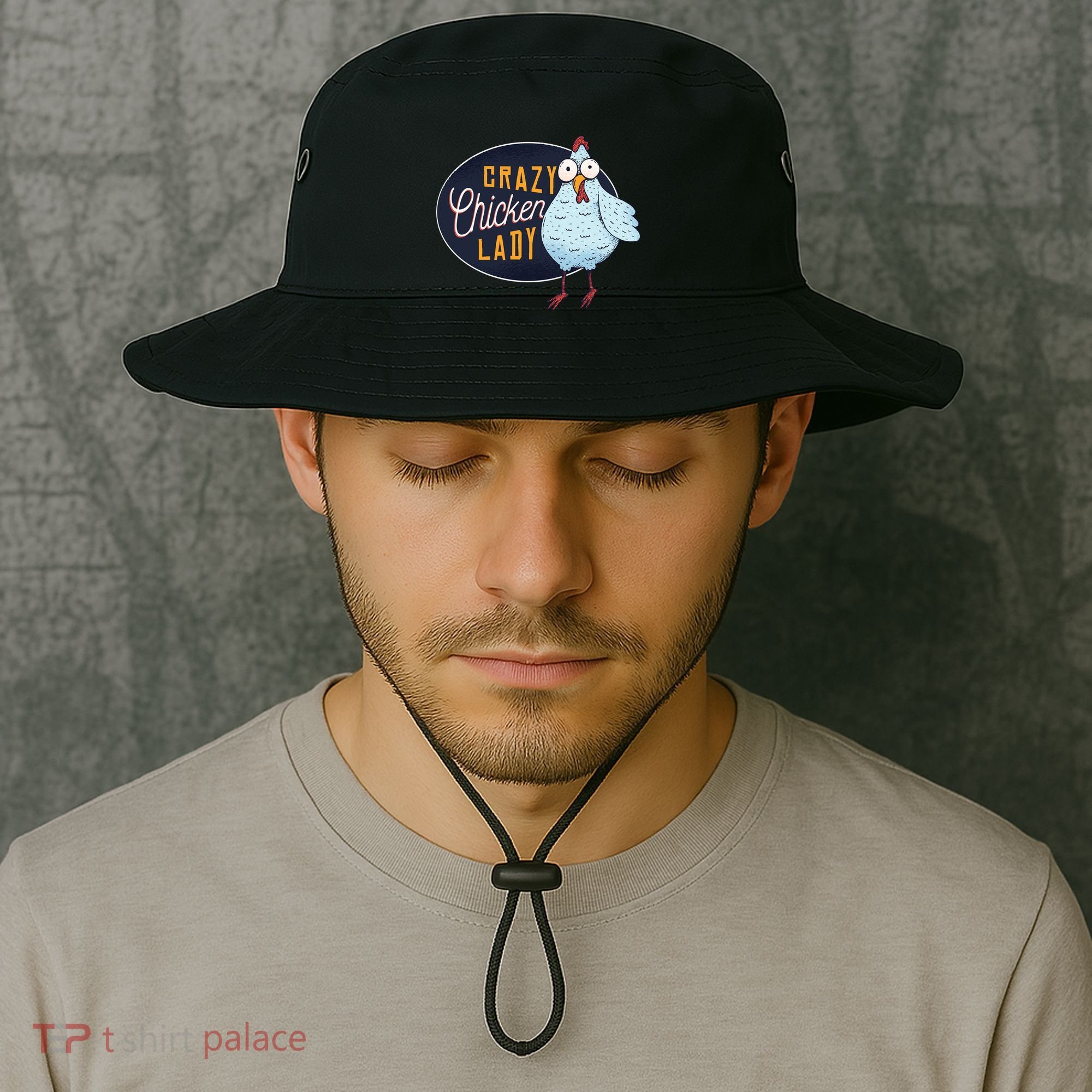Crazy Chicken Lady Bucket Hat