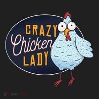 Crazy Chicken Lady Golf Towel thumb 3