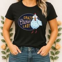 Crazy Chicken Lady Women's T-Shirt thumb 2