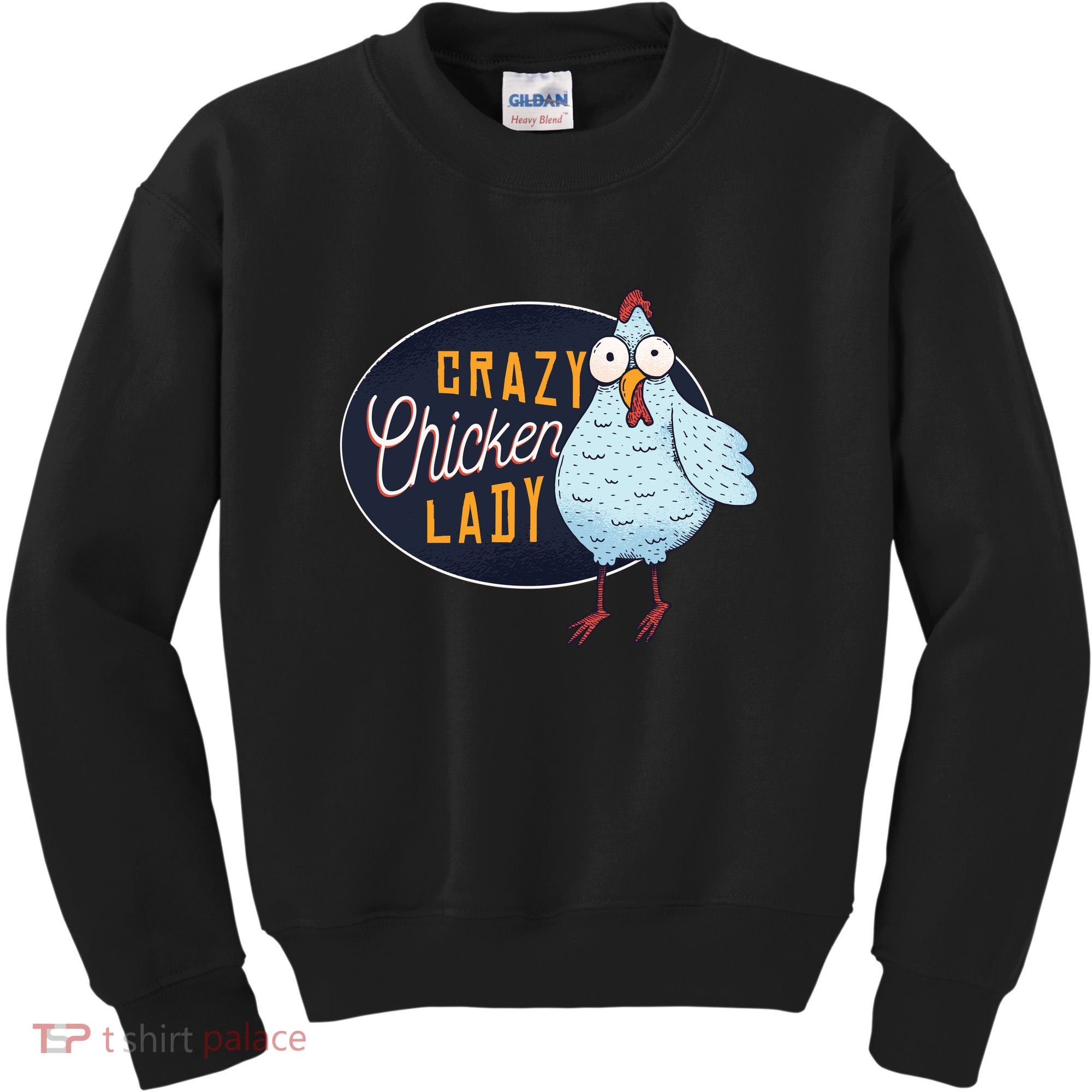 Crazy Chicken Lady Kids Sweatshirt