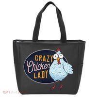 Crazy Chicken Lady Tote Bag thumb 0