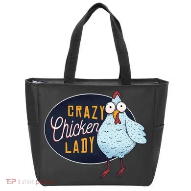 Crazy Chicken Lady Tote Bag