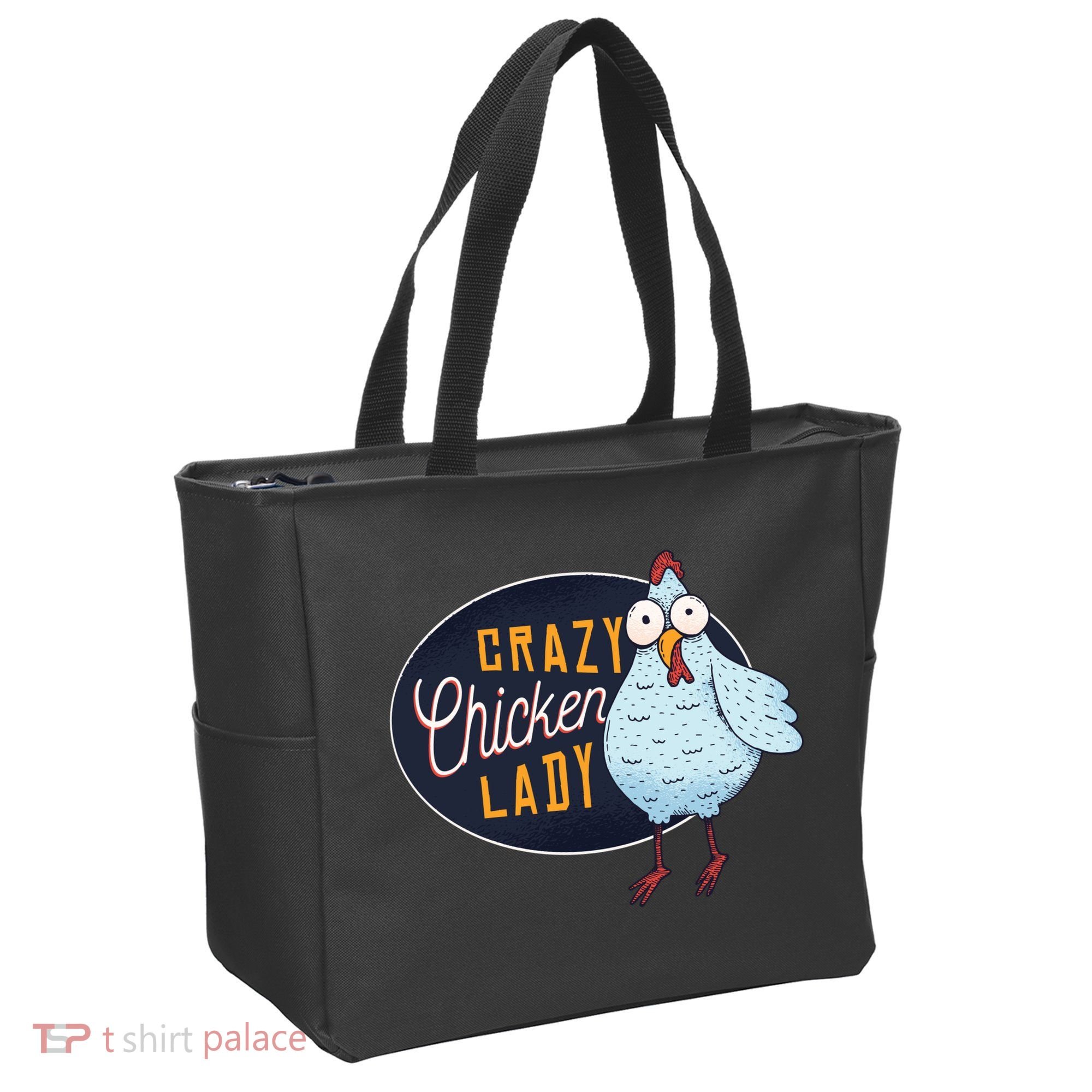 Crazy Chicken Lady Tote Bag