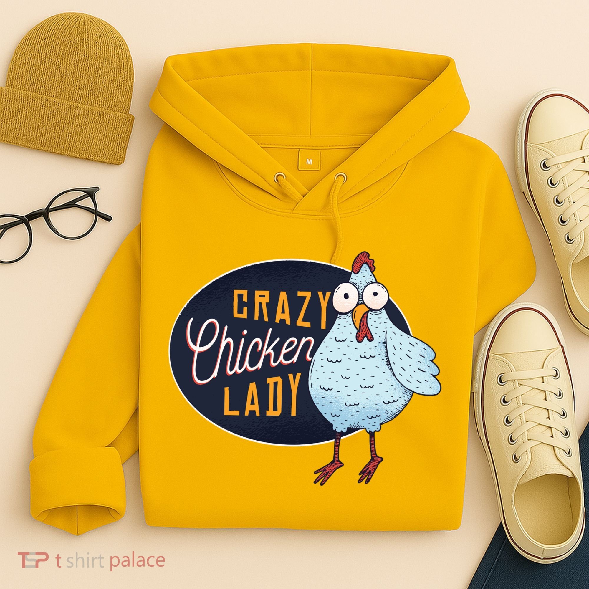 Crazy Chicken Lady Hoodie