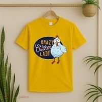 Crazy Chicken Lady T-Shirt thumb 2