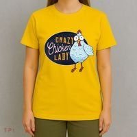 Crazy Chicken Lady T-Shirt thumb 4