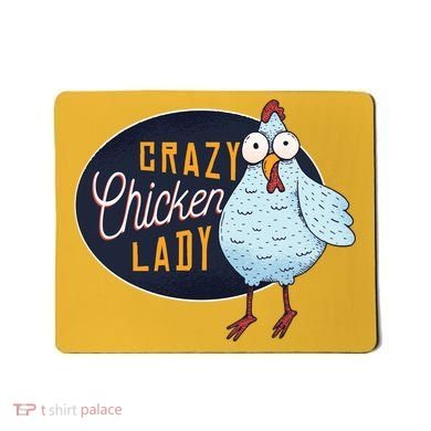 Crazy Chicken Lady Mousepad