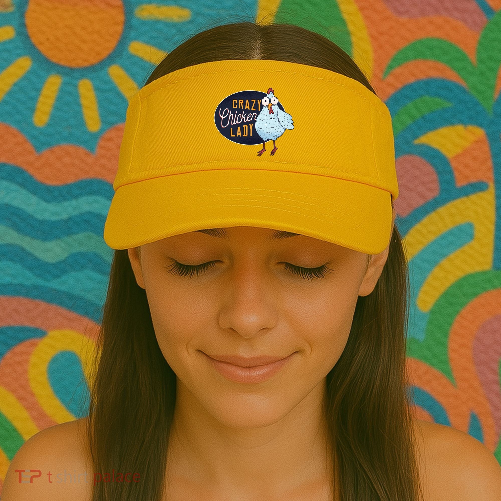 Crazy Chicken Lady Visor