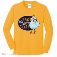Crazy Chicken Lady Kids Long Sleeve Shirt thumb 0