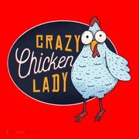 Crazy Chicken Lady Santa Hat thumb 1