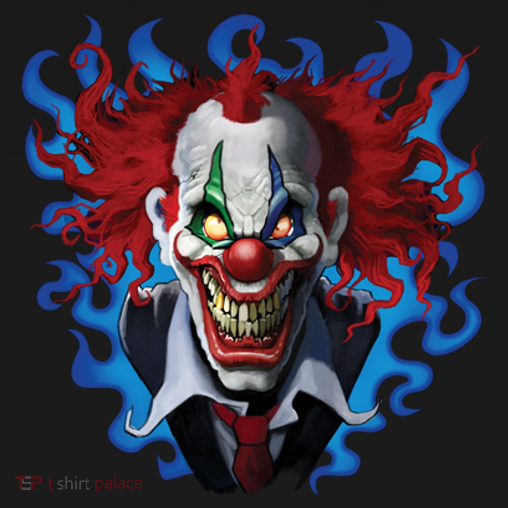 Crazy Clown Button