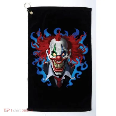 Crazy Clown Golf Towel