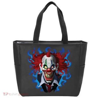 Crazy Clown Tote Bag