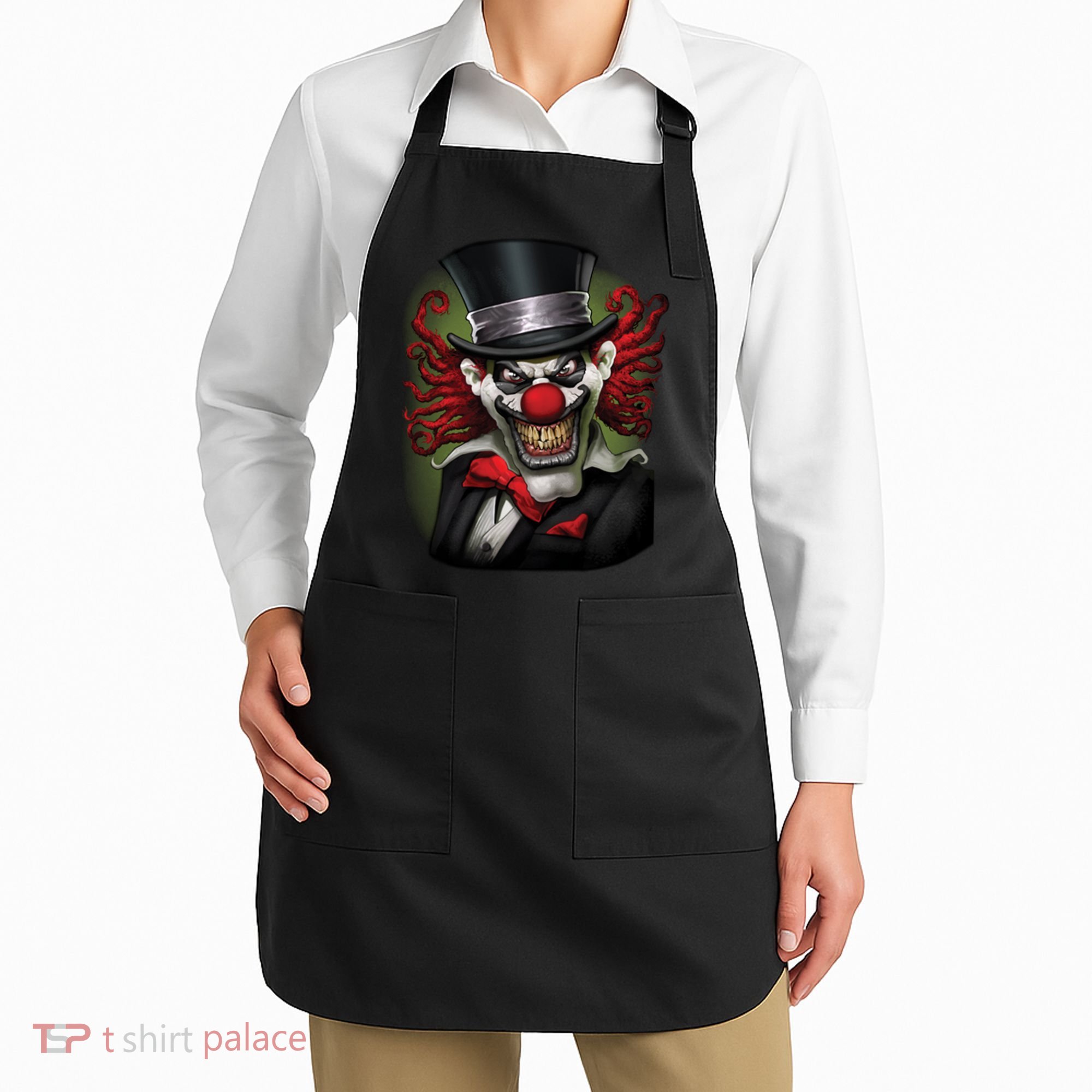 Crazy Clown Smiling Apron