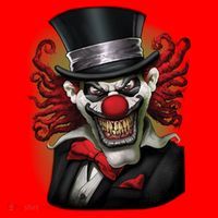 Crazy Clown Smiling Santa Hat thumb 1