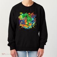 Crazy Cool Skateboarding T-Rex Women's Sweatshirt thumb 0