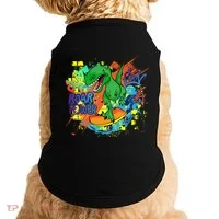 Crazy Cool Skateboarding T-Rex Doggie Tank thumb 0