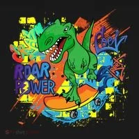 Crazy Cool Skateboarding T-Rex Doggie Tank thumb 4