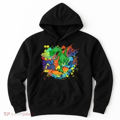 Crazy Cool Skateboarding T-Rex Hoodie
