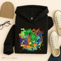 Crazy Cool Skateboarding T-Rex Hoodie thumb 4