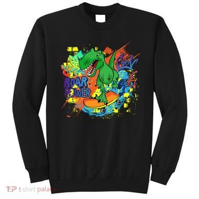 Crazy Cool Skateboarding T-Rex Sweatshirt