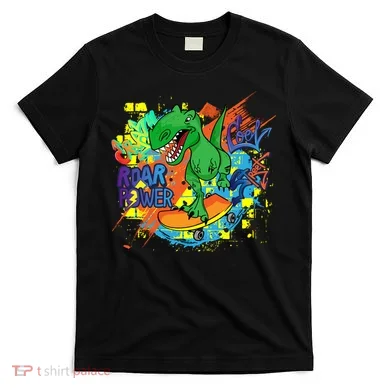 Crazy Cool Skateboarding T-Rex T-Shirt